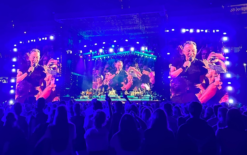 Bruce Springsteen live in concert at Gillette Stadium